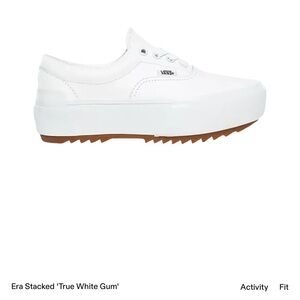 Vans Like New Stacked Era in White Leather Size 8